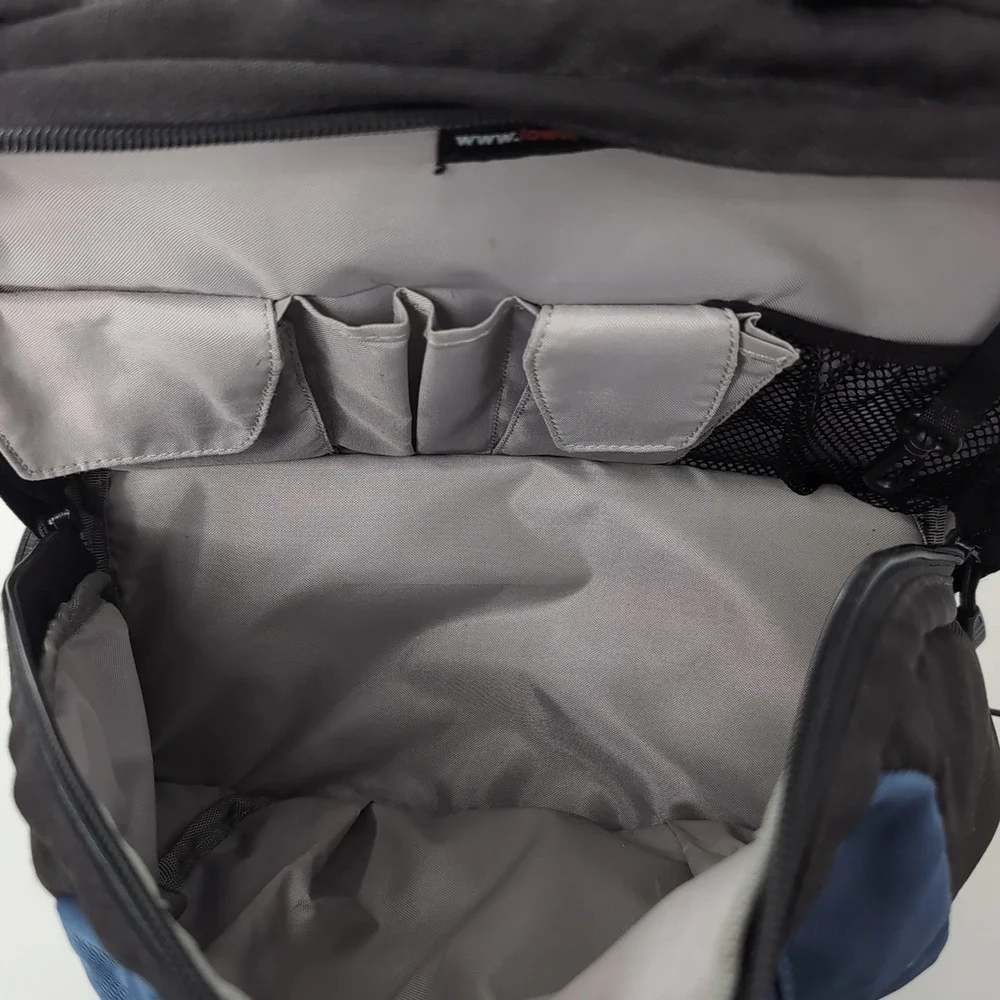Lowepro Camera Backpack Black Blue Padded Photography Gear Bag Multi-Pocket